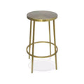 Meridian Furniture,Tyson Gold Iron Counter Stool