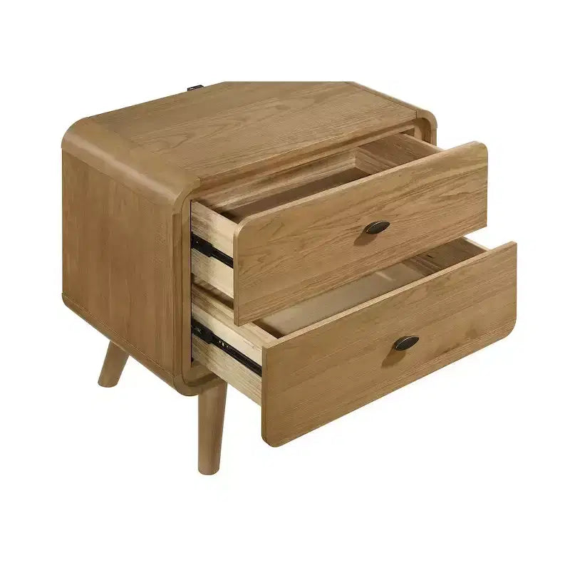 Coaster,Robyn 2-drawer Nightstand Bedside Table Light Ash