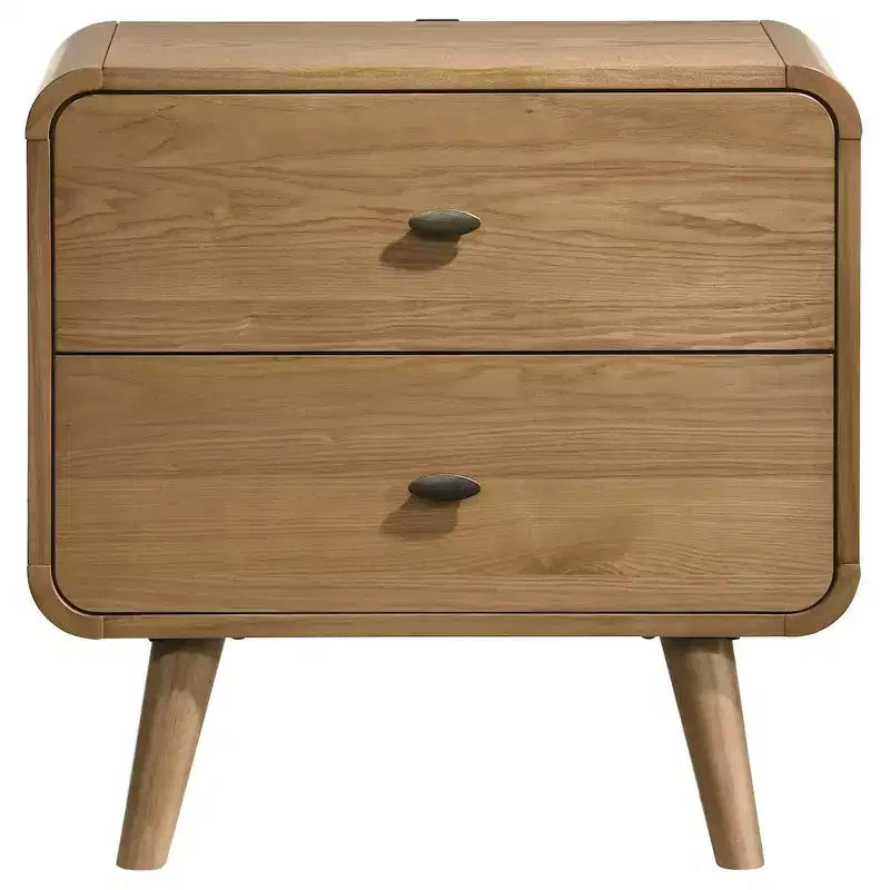 Coaster,Robyn 2-drawer Nightstand Bedside Table Light Ash