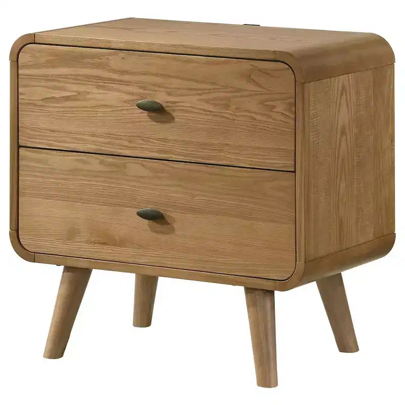 Coaster,Robyn 2-drawer Nightstand Bedside Table Light Ash