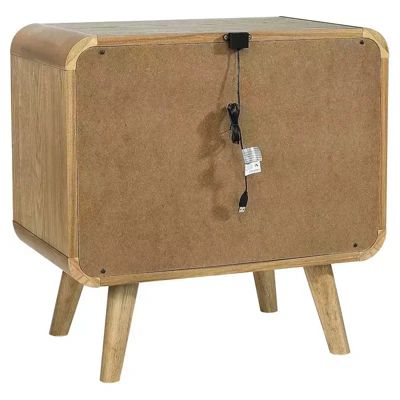Coaster,Robyn 2-drawer Nightstand Bedside Table Light Ash