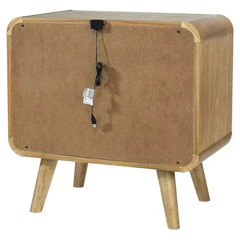 Coaster,Robyn 2-drawer Nightstand Bedside Table Light Ash