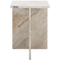 Udo T Marble Side Table - ACC3734A - Brown Grey - Safavieh