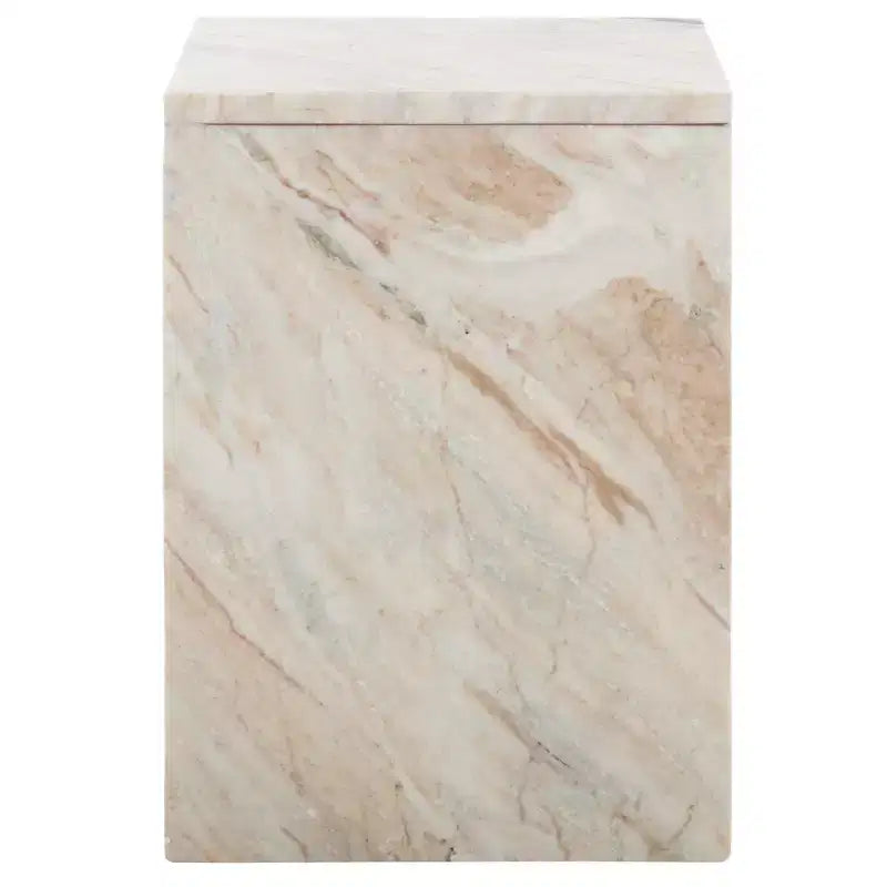 Udo T Marble Side Table - ACC3734A - Brown Grey - Safavieh