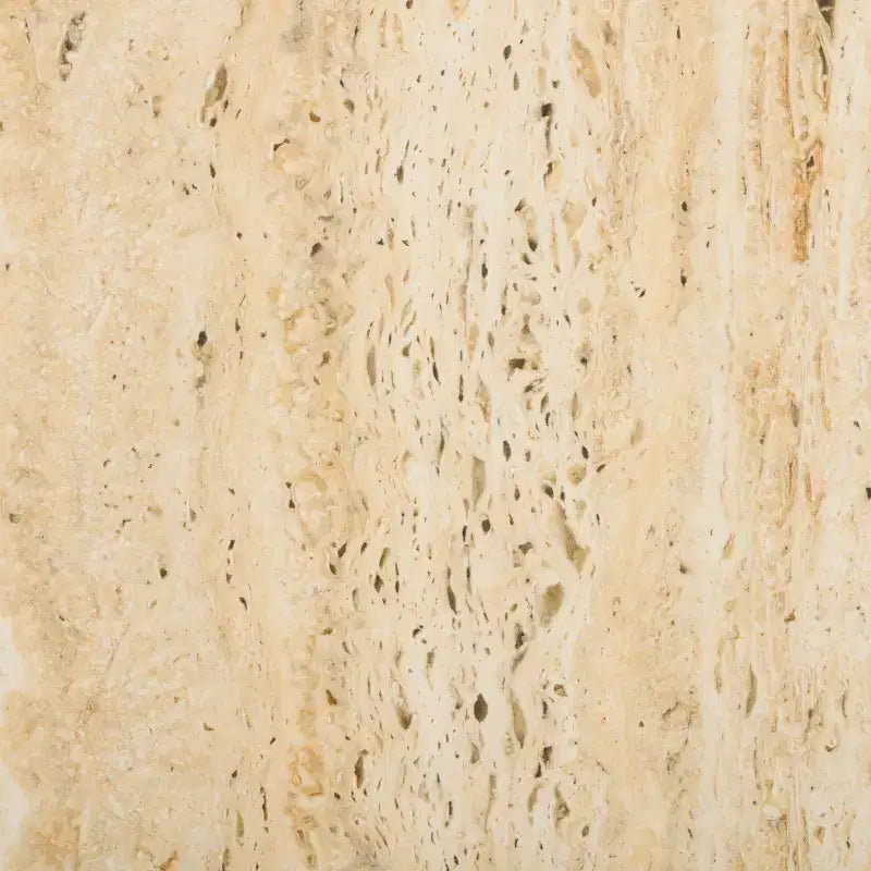 Saxony Travertine Side Table - ACC3731A - Beige/Black - Safavieh