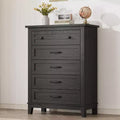Freestanding 41.3 Tall Vertical Drawer Dresser with Storage , Wooden Closet Storage Chest for Living Room, Bedroom, Entryway, Bedroom