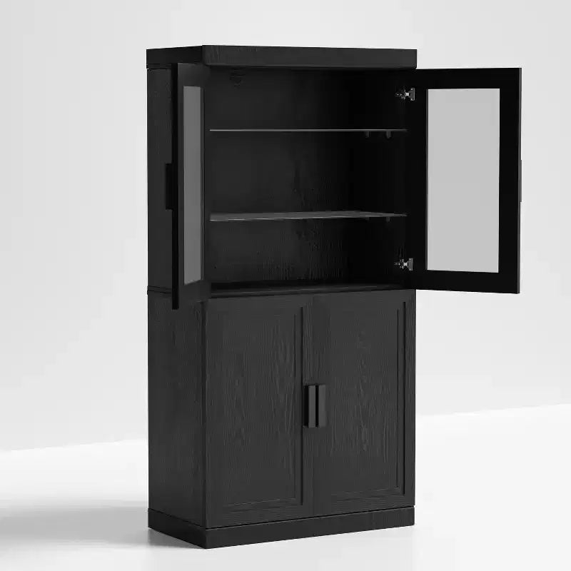 PexFix Freestanding Wood Pantry Cabinet Kitchen Storage Organizer With Shelves & Doors Large Capacity