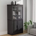 PexFix Freestanding Wood Pantry Cabinet Kitchen Storage Organizer With Shelves & Doors Large Capacity