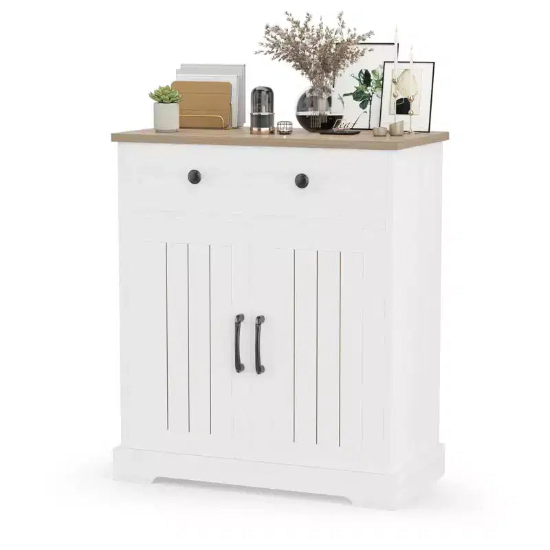 Kitchen Storage Cabinet, Modern Buffet Cabinet with Storage, Coffee Bar with 2 Drawers and 2 Doors, Floor Buffet