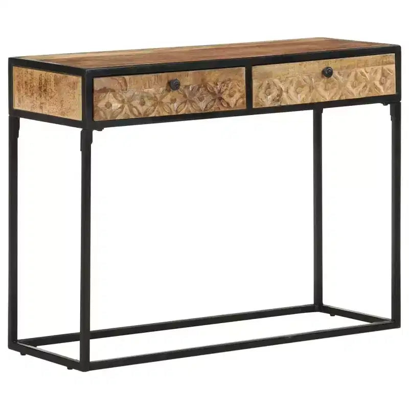 vidaXL Console Table 39.4x13.8x29.5 Solid Mango Wood