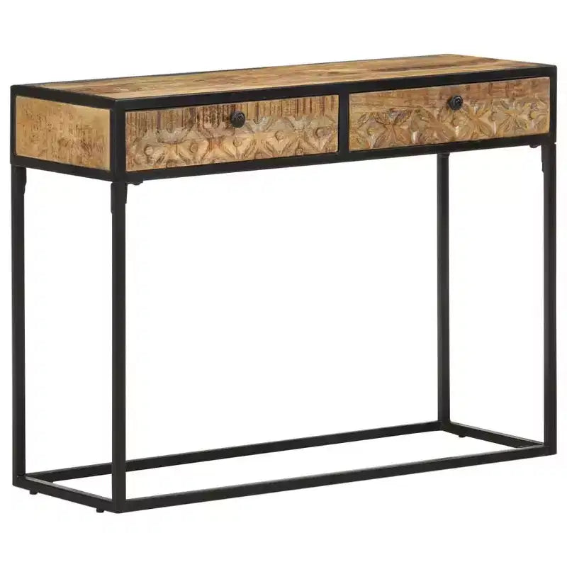 vidaXL Console Table 39.4x13.8x29.5 Solid Mango Wood