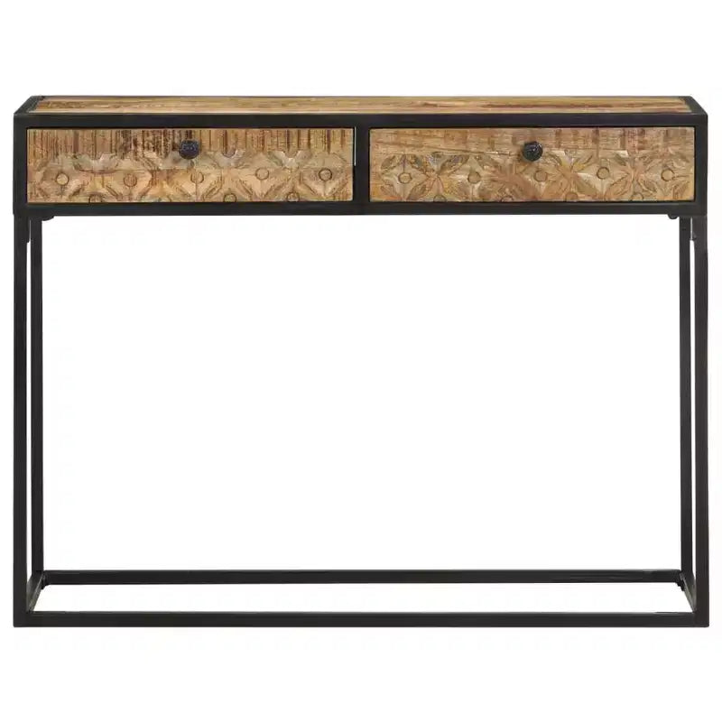 vidaXL Console Table 39.4x13.8x29.5 Solid Mango Wood