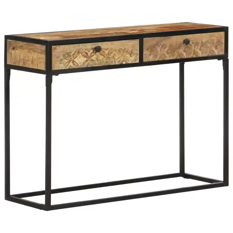 vidaXL Console Table 39.4x13.8x29.5 Solid Mango Wood
