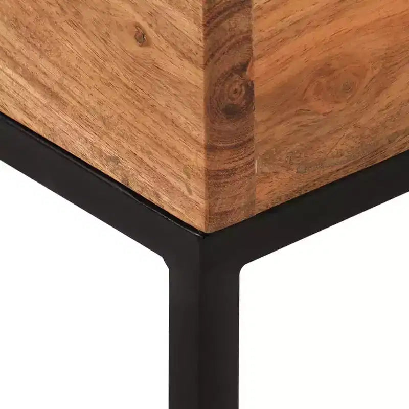 vidaXL Side Table 11.8x11.8x13 Solid Acacia Wood