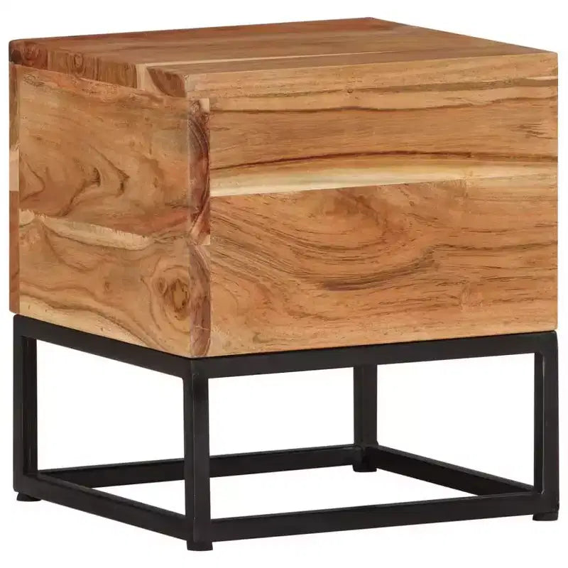 vidaXL Side Table 11.8x11.8x13 Solid Acacia Wood