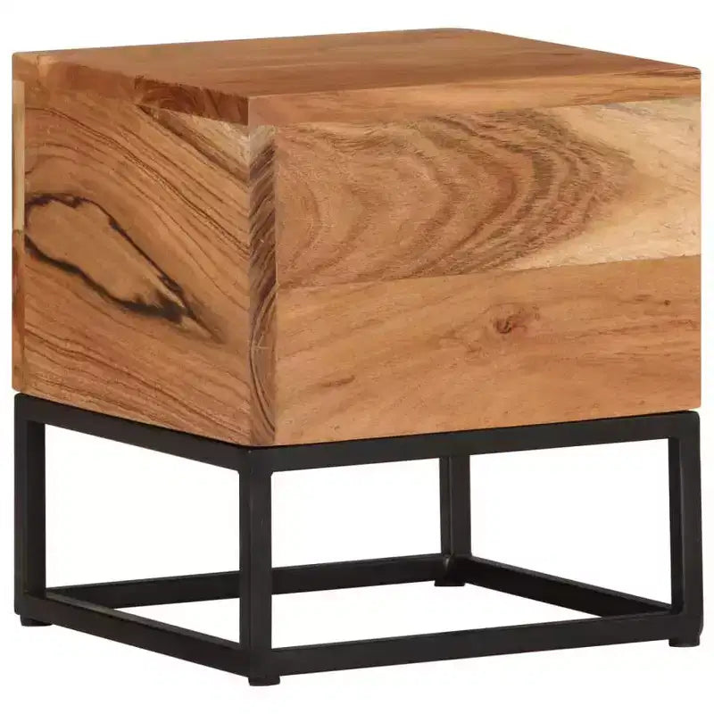 vidaXL Side Table 11.8x11.8x13 Solid Acacia Wood