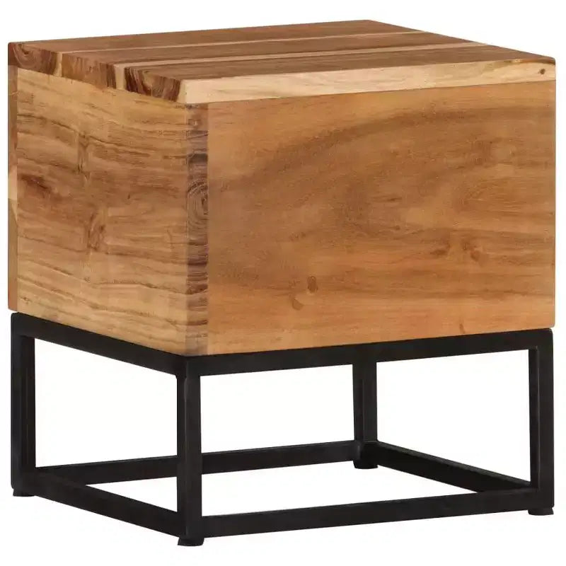 vidaXL Side Table 11.8x11.8x13 Solid Acacia Wood