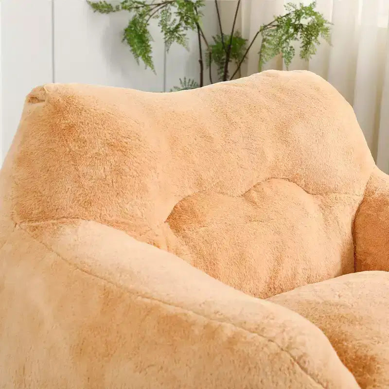 MAYEERTY Bean Bag Sofa Chair with Armrests High Density Foam Lazy Comfortable for Adults Living Room Bedroom Reading