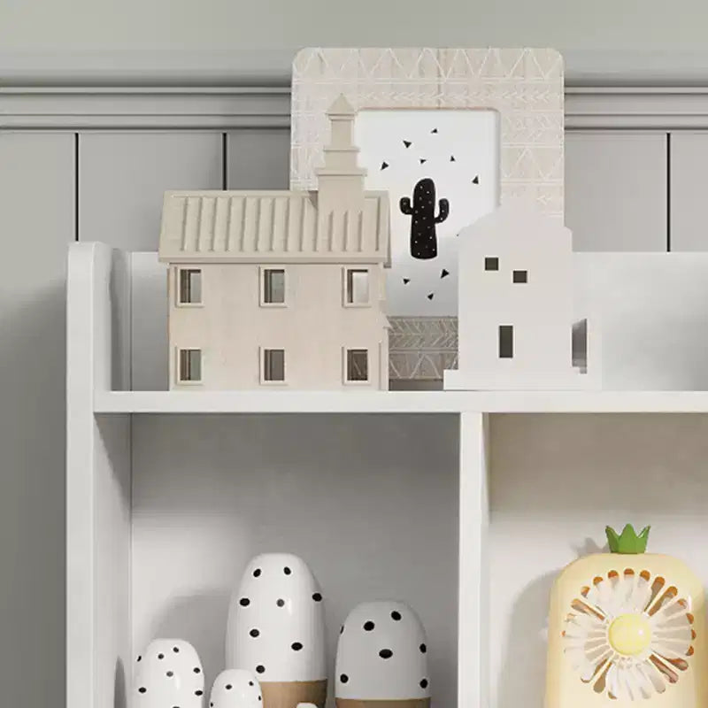 Kids Bookshelf and Toy Storage, 3 Tier Toy Storage Organizer, 5 Cube Storage Cabinet, Toddler Bookshelf