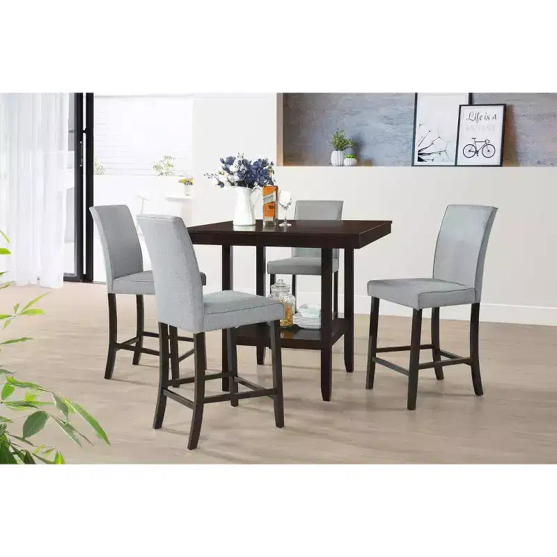 Home Design Macon 5 Piece Counter Height Dining Set
