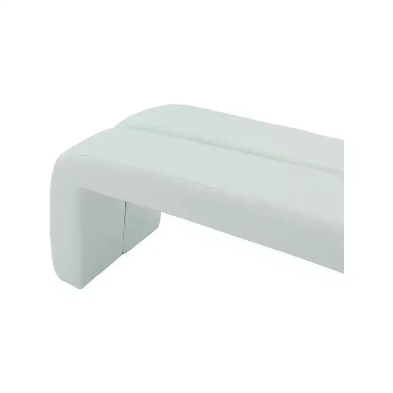 Meridian Furniture,Arc Mint Vegan Leather Bench