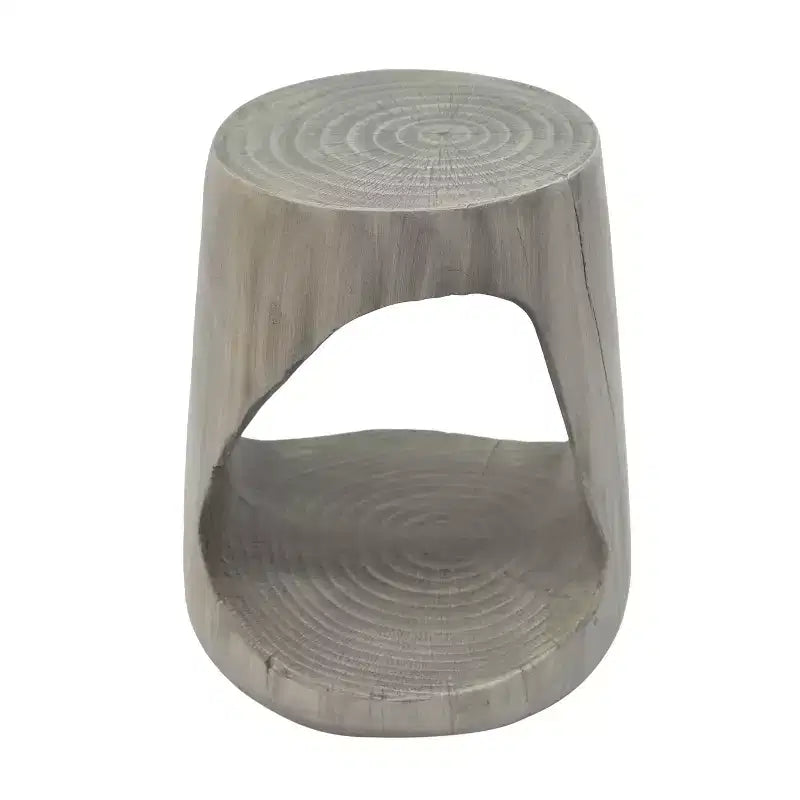 MAYEERTY Hollow Console Table Wood Like Texture Gray Color for Living Room