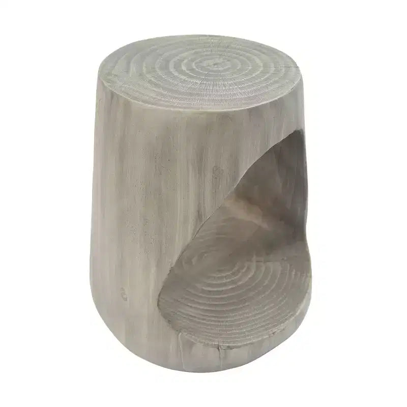 MAYEERTY Hollow Console Table Wood Like Texture Gray Color for Living Room