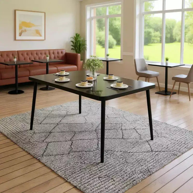 GustoWave 59 Tempered Glass Patio Dining Table