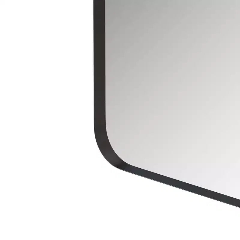 30x40 Inch Wall Mounted Black Rectangular Mirror Metal Framed Mirror