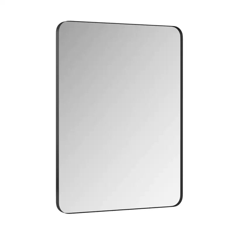 30x40 Inch Wall Mounted Black Rectangular Mirror Metal Framed Mirror