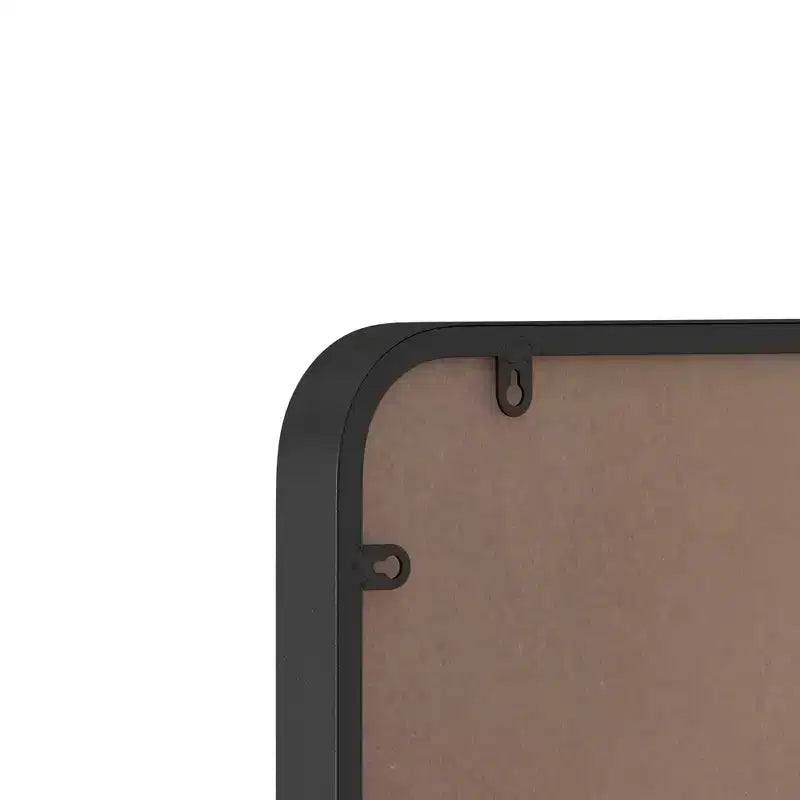 30x40 Inch Wall Mounted Black Rectangular Mirror Metal Framed Mirror