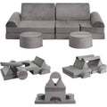 Acekool 15-Piece Modular Kids Play Sofa, Creative Floor Couch for Boys & Girls, Imagination Sofa for Playroom