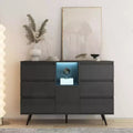 Acekool Modern Storage Cabinet, Entryway Sideboard with Drawer & Shelves, Space-Saving Accent Buffet for Hallway, Kitchen, Living Room
