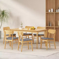 Christopher Knight Home Ballantrae Wood and Fabric 7 Piece Dining Set