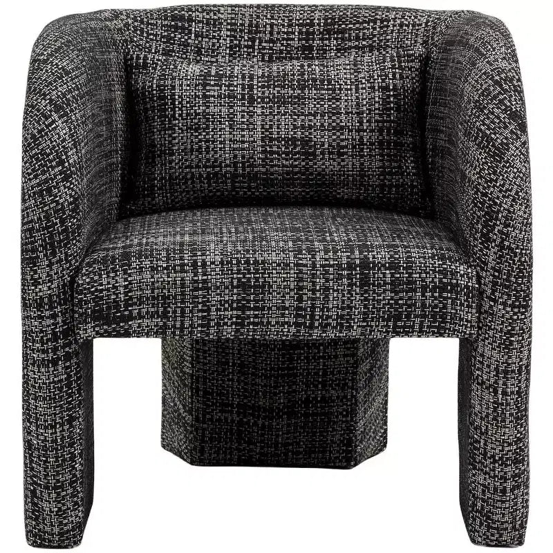 Meridian Furniture,Sawyer Weaved Polyester Fabric Accent Chair