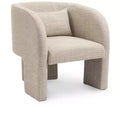 Meridian Furniture,Sawyer Weaved Polyester Fabric Accent Chair
