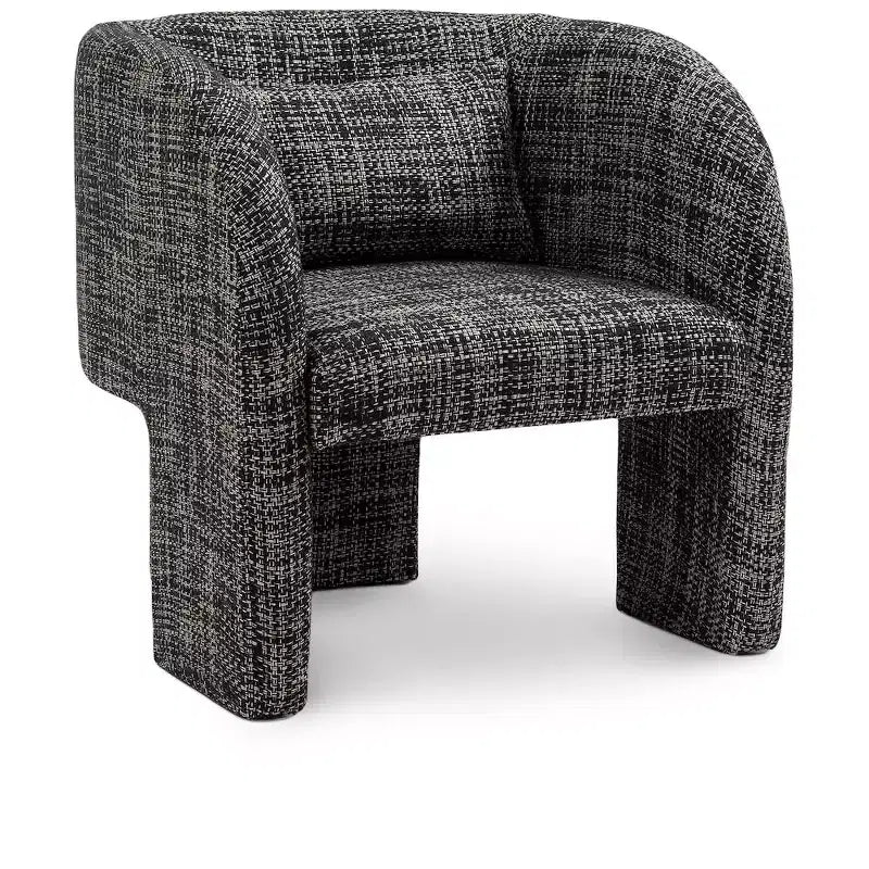 Meridian Furniture,Sawyer Weaved Polyester Fabric Accent Chair