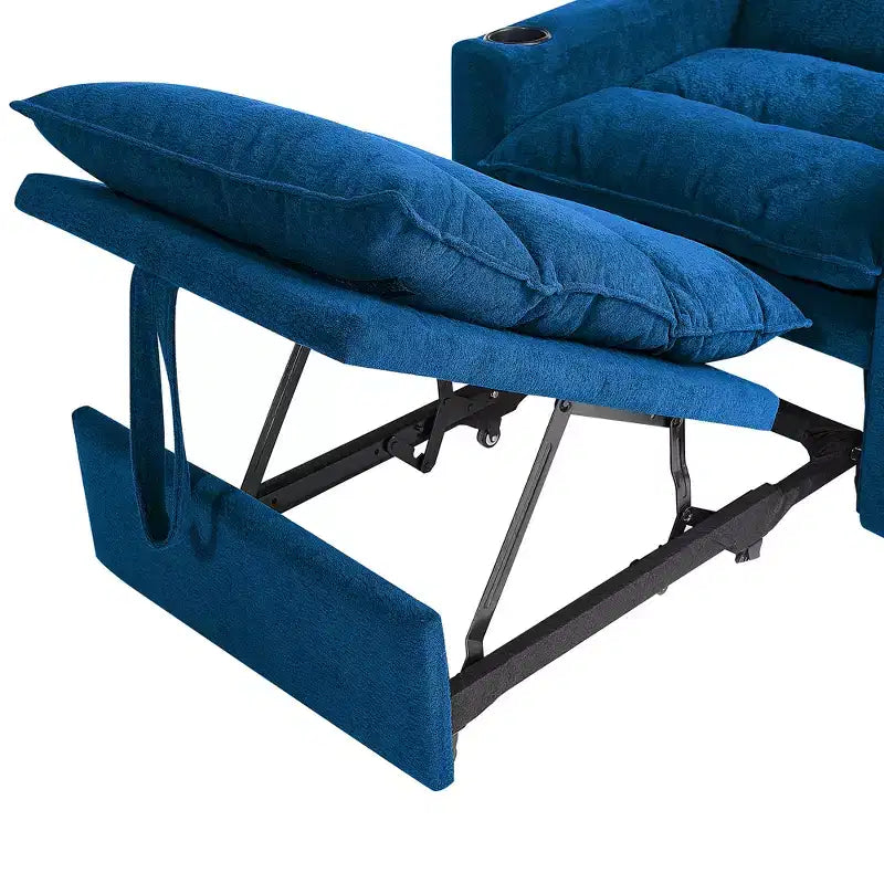 GDFStudio Clermont 3-in-1 Convertible Velvet Sofa Chair with Adjustable Backrest