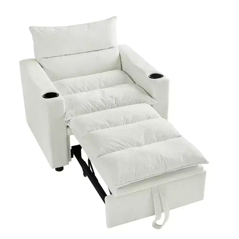 GDFStudio Clermont 3-in-1 Convertible Velvet Sofa Chair with Adjustable Backrest