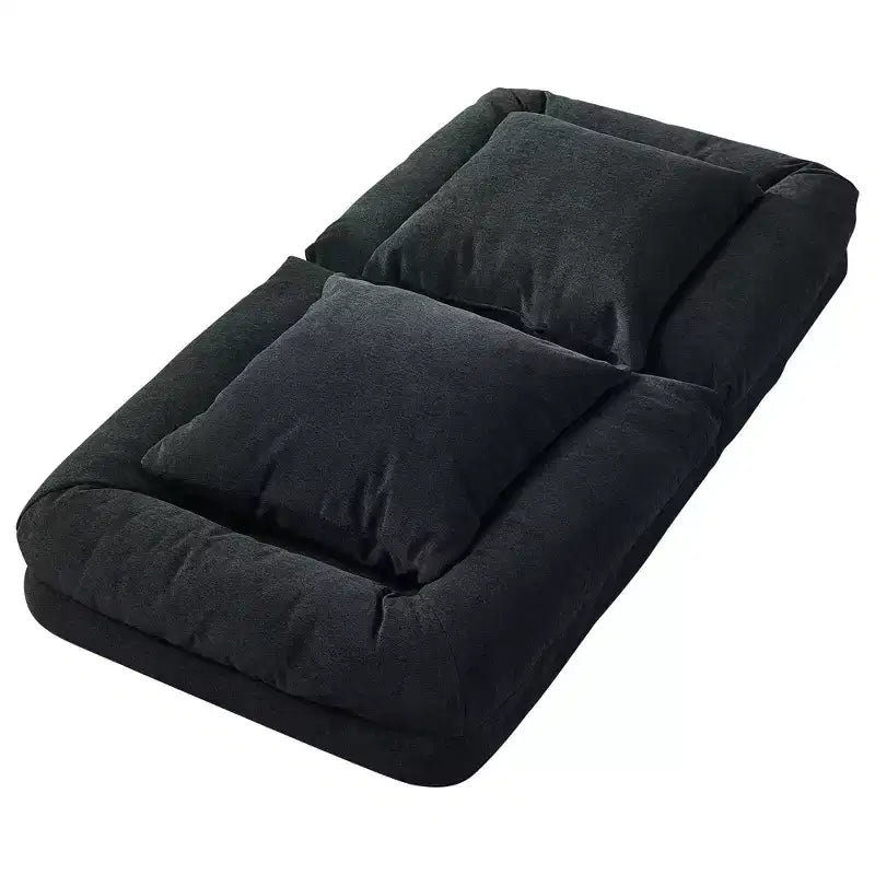 GustoWave 64.9'' 5-Position Adjustable Lazy Sofa Bed, Upholstered Human Dog Bed for Adult & Pets, Foldable Floor Lounger Chair