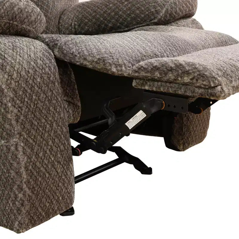MAYEERTY Recliner Chair, Non-Pilling Breathable Fabric Reclining Chair with Adjustable Backrest for Living Room, Brown