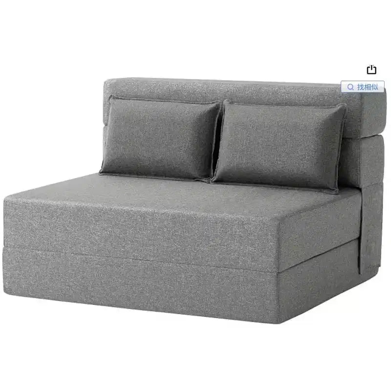 4-in-1 Folding Sofa Bed & Sleeper Chair, 76 Inches Convertible Fold Out Loveseat with Pillow, Tufted Floor Lounge for Living Room, Bedroom
