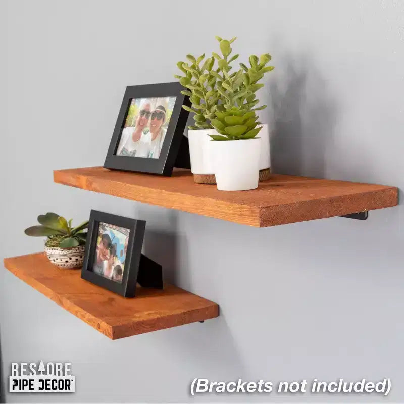 RESTORE Sunset Cedar 24 in. Wood Shelf (Wood Only) by Pipe Decor