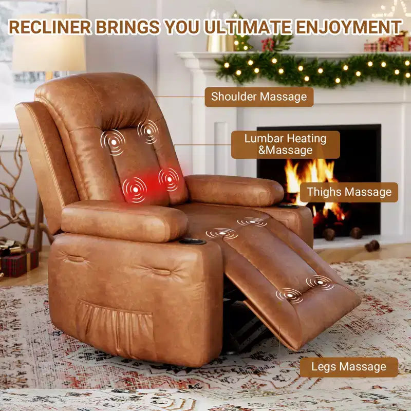 41.7 PU Leather Power Lift Recliner Chair, Adjustable Recliner, Ergonomic Single Sofa, for Living Room