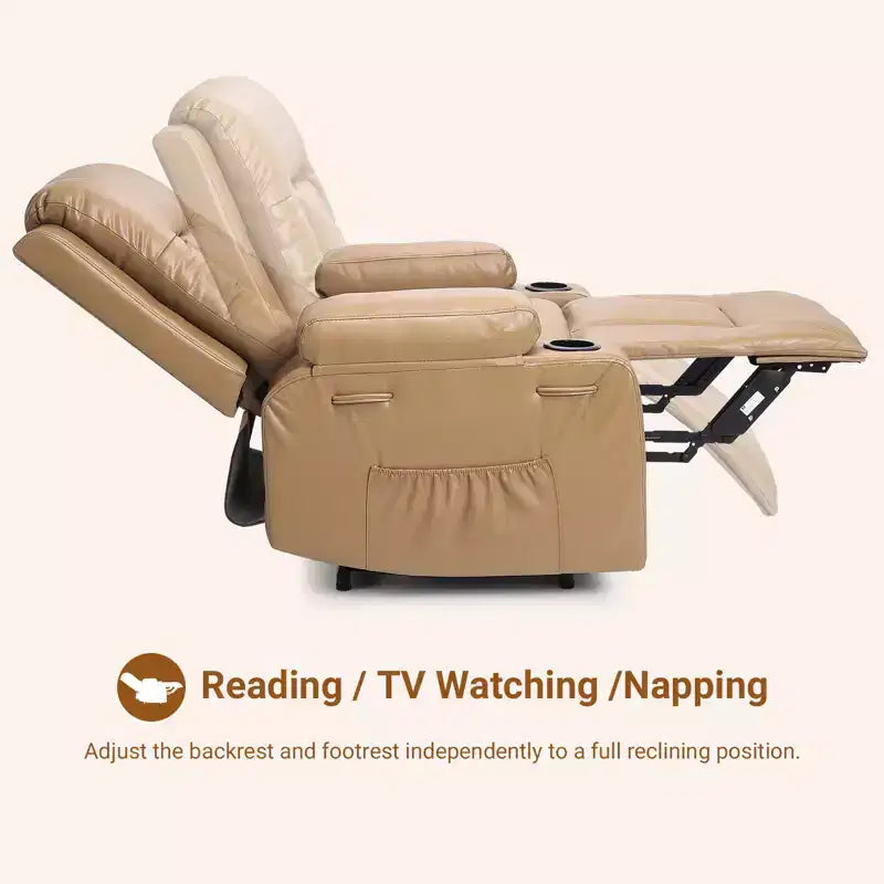 41.7 PU Leather Power Lift Recliner Chair, Adjustable Recliner, Ergonomic Single Sofa, for Living Room