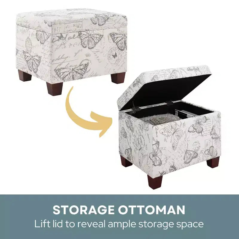 HomeStock Madison Storage Ottoman