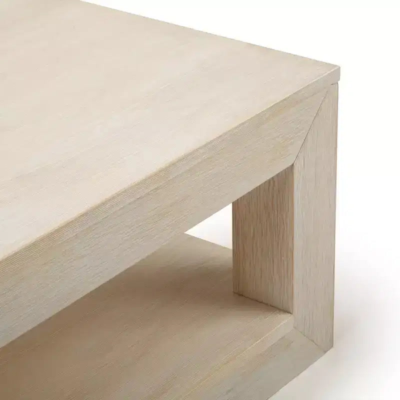 Modern Rectangular Coffee Table with Bottom Shelf (48in x 24in / 1220mm x 610mm)