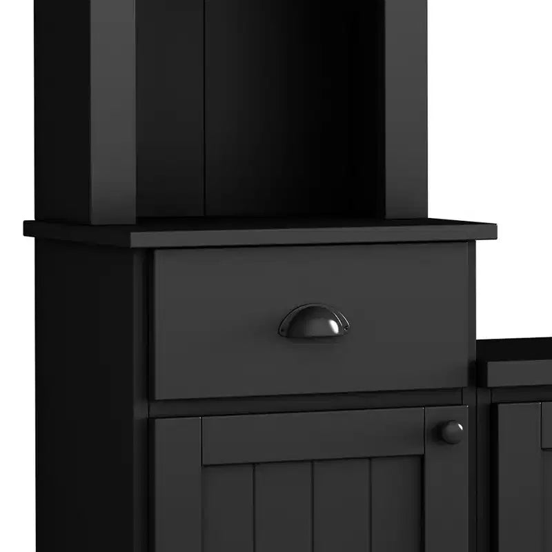 Meuble mural de divertissement TV avec pont 75, meuble de rangement TV avec étagères, grande console média avec étagères réglables