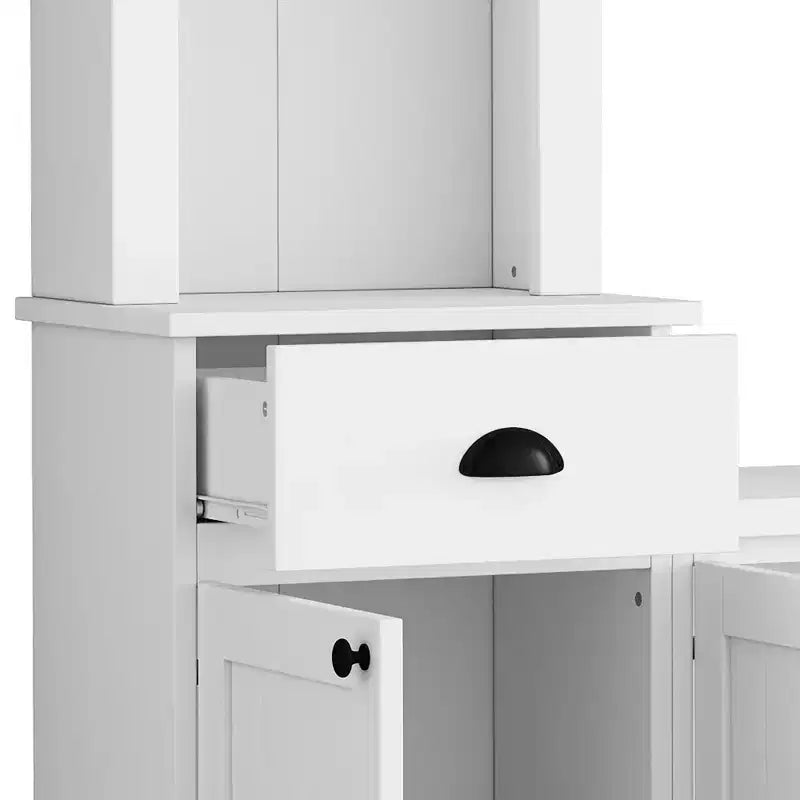 Meuble mural de divertissement TV avec pont 75, meuble de rangement TV avec étagères, grande console média avec étagères réglables