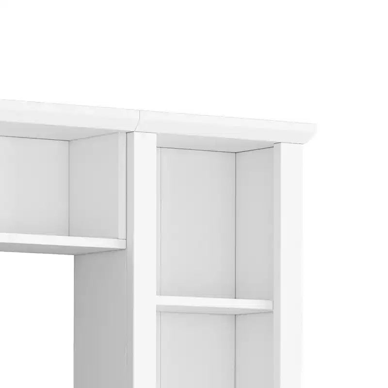 Meuble mural de divertissement TV avec pont 75, meuble de rangement TV avec étagères, grande console média avec étagères réglables